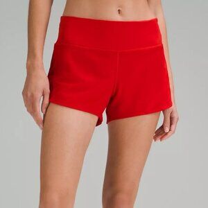 (NWT) Lululemon Speed Up Mid-Rise Lined Short 4” in Dark Red, Size: 6